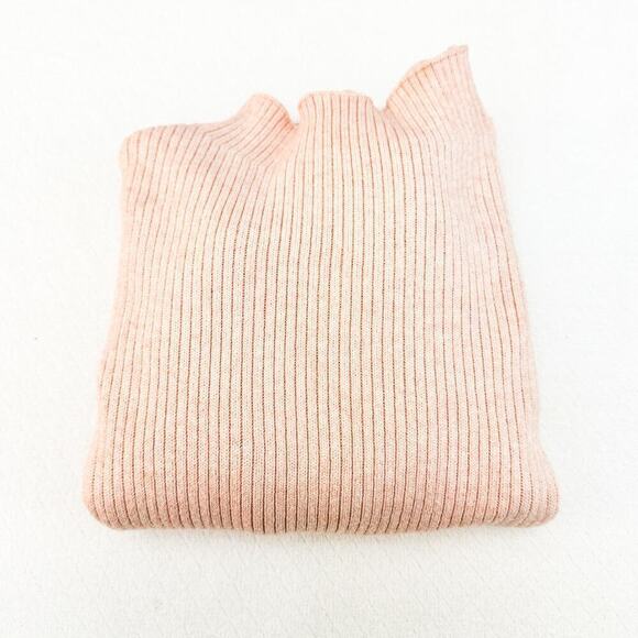 Line + Dot Ribbed Mock Neck Sweater Long Sleeve Size Medium - Picture 5 of 5